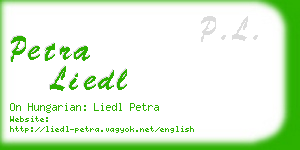 petra liedl business card